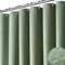 BTTN Duschvorhang Waffel 180x200 cm, Anti-Schimmel Schwere wasserdichte Stoff Textile Duschvorhang mit 12 Haken, Moderne Waschbar Gewichtete Dekorative Polyester Duschvorhang für Badewanne, Grün
