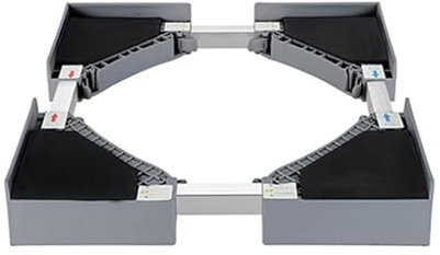 Kit de Superposition Universel pour Lave-linge et Sèche-linge, Kit de Superposition Lave Linge Seche Linge, Support Machine a Laver Réglable, Convient aux Lave-linge et Sèche-linge de 50 à 70 cm