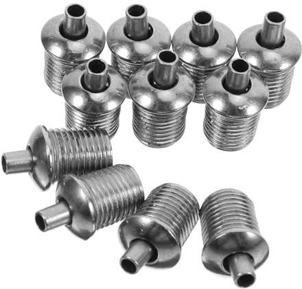 SOLUSTRE 10 Piezas Cabeza de tensión de la cuerda abrazaderas de cuerda de alambre abrazadera de clip de cable de cuerda de alambre planchar Silver