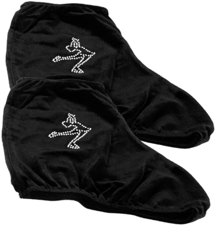 Milisten Fundas para Patines De Hielo Cubierta De Zapatos De Patinaje sobre Hielo Y Protectores para Botas De Patinaje Artístico Material Flexible Y Cómodo 9.05X6.88 Pulgadas 1 Par