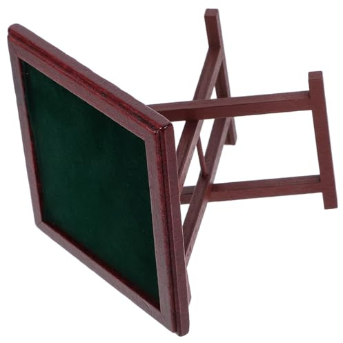 GARVALON Table de Mahjong Miniature en Bois pour Maison de Poupée Accessoire Décoratif Réaliste Jeu de Société Miniature Modèle de Table Basse pour Loisirs Créatifs et Photographie