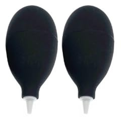 Boule de Soufflage en Silicone Noir pour Nettoyage D’Objectif, Lot 4 Pièces | Prise Sûre, Enlève la Poussière, Usage Voyage et Boutique, Format Compact pour Montre