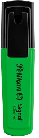 Pelikan Evidenziatori, Signal, Verde, Confezione da 1 Pezzi, Cappuccio con Clip, Prodotto in Germania