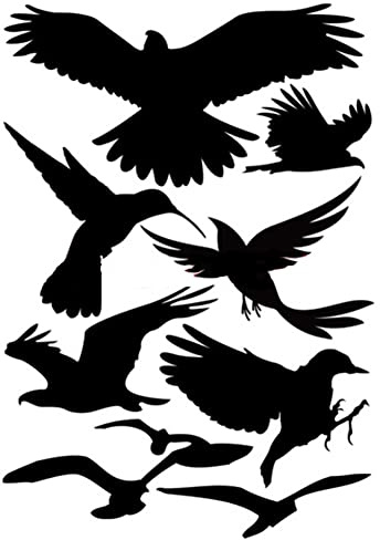 Autocollant de Décoration de Carrosserie de Voiture, Asudaro Oiseaux Autocollants à Gratter Pour Le Corps Voiture, Autocollant décoratif de voiture 3D Oiseaux pour Voitures