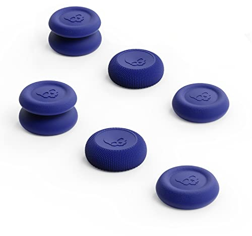 Skull & Co. Skin, CQC and FPS Thumb Grips Joystick Cap Analog Stick Cover for XBOX (XSX/XB1) Controller - Neon Blue, 3Pairs(6pcs)