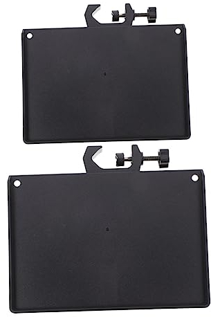 FELTECHELECTR 2Pcs Microphone Sound Card Trays Mic Stand Trays Sturdy Microphone Clamp Holders for Recording Podcasting and Streaming