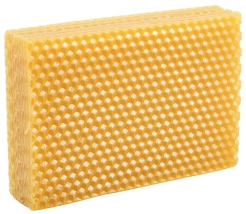anso 30 marcos de cera de abeja para base de colmena, hoja de panal de abeja, cera de abeja para hacer velas