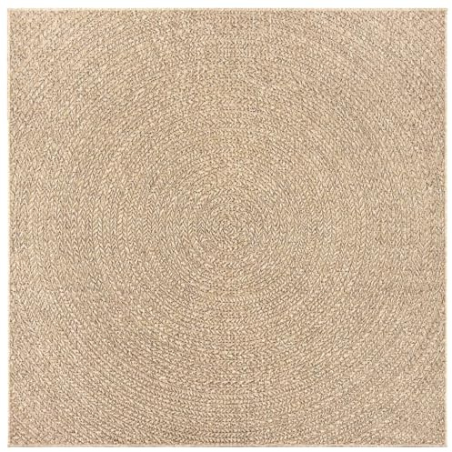 vidaXL Teppich, Teppich für Wohnzimmer Garten Balkon Terrasse, Bodenmatte Läufer Rechteckig, Balkonteppich Terrassenteppich, 200x200cm Jute-Optik Indoor Outdoor