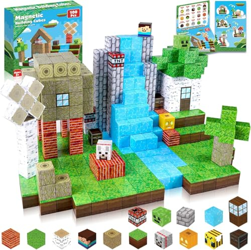 ToyUnited Magnetische Bausteine Magnetblöcke - BAU Deinen Eigenen Zauberwald mit Waldtieren, Elfen & Abenteuern! Kreatives Spielzeug ab 4 5 6 7 Jahren für Jungen & Mädchen