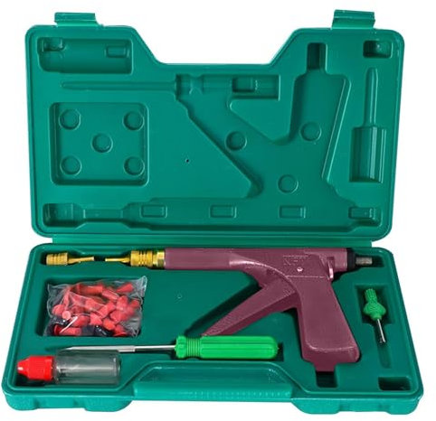 Tubeless Tire Puncture Repair Kit, Puncture Repair Kit to Fix Punctures and Plug Flats Patch Kit for Motorcycle, Truck, ARB, ATV, Tractor, RV, SUV, Trailer