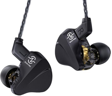 keephifi CCZ Duet BC04 Pro HiFi Auriculares In Ear con Cable 1BA+1DD IEM In Ear Monitor,10 mm magnético Doble DD, In Ear Auriculares IEM Intraurales con Cable Desmontable, Bass IEM para Músico
