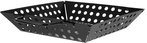 QAZWZG Cestino per Carbonella Vassoio for griglia Forniture da Cucina Cesto for Barbecue Verdura Accessori for Barbecue all'aperto Padella for Carne a Carbone Bistecca Antiaderente per Il Barbecue