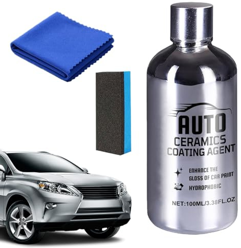 Zasdvn Sigillante in ceramica per auto | 100 ml riparazione vernice lucida – con in microfibra e set di sigillatura in ceramica, per veicolo trattore rimorchio SUV cerchione moto