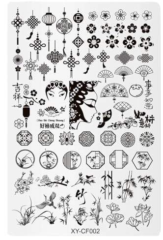 Plaque de stamping tendance en acier inoxydable pour ongles offrant confort et styles adaptés pour les occasions décontractées et festives