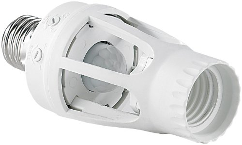 Lunartec E27 Bewegungsmelder: Lampenfassung mit 360°-PIR-Bewegungssensor, E27 (Lampenfassung mit Bewegungsmelder, LED mit, Birnenfassung mit Dämmerungsschalter)