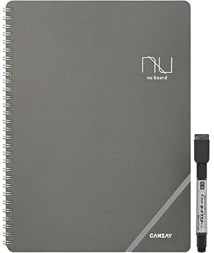Nu Board A4 Size (8.8 x 11.9 inch) NGA403FN08 Whiteboard Notebook - Dry Erase Notebook - Environmentally Reusable Notebook