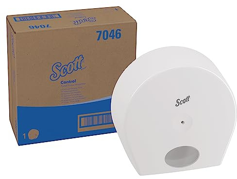 Scott Control Toilet Paper Dispenser 7046 - 1 x White Toilet Roll Dispenser