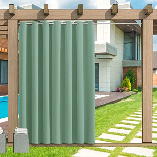 Rideau extérieur résistant imperméable opaque avec œillets 24 couleurs brise-vue protection solaire pour véranda pergola tonnelle