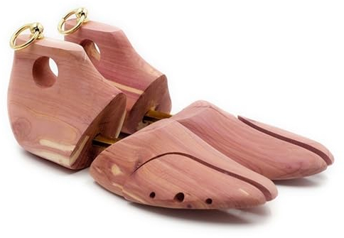 MZPOZB Arbre à Chaussures 1 paire de cèdre rouge bois réglable chaussure Shaper hommes chaussure arbre civière Support for hommes botte expanseur dispositif D'Embauchoirs (Color : EU 43 44)