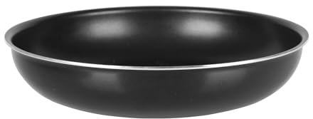 Créalys 523574 Poêle aluminium Ø28 cm H 5,5 cm - Revêtement intérieur noir anti-adhésif sans PFOA - compatible manche DECLIC NEW (non inclus) - Tous feux dont induction