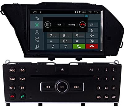 JINFOLI Navigazione GPS 1 Din Autoradio Multimedia Wifi Stereo DSP Android 10.0 Lettore DVD for auto, for Mercedes, for Benz, GLK 2008 2009 2010 Impianto audio stereo per auto
