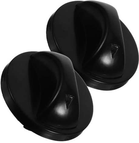 VICASKY 2pcs Universal Fan Control Switch Knobs Replacement Electric Fan Speed Timer Twist Knobs Black for Home and Office Use