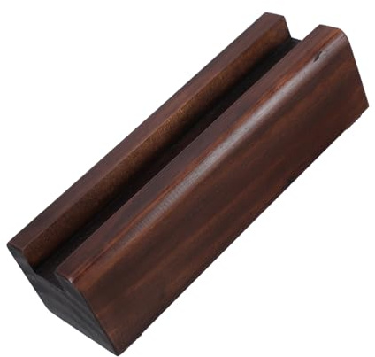 GLEAVI Supporto Per Specchio Da Terra in Legno Massello Staffa Per Cornice Supporto Per Quadro Base Noce Scuro Per Specchio Figura Intera