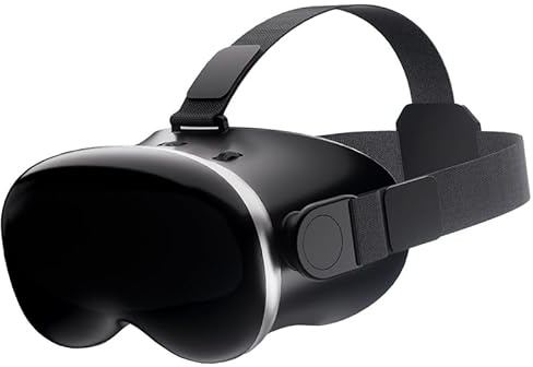 VR-headset för iPhone och Android, 3D Virtual Reality VR-glasögon med blå lampor för VR-spelfilmer och video, stöder 4,7-7,0 tums telefon för barn och vuxna med fjärrkontroll