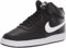 NIKE Wmns Court Vision Mid, Sneaker Donna, Black/White, 38.5 EU