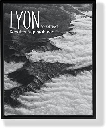BIRAPA Lyon Keilrahmen für Canvas 70x140 cm in Schwarz Matt, Rahmen für Leinwände, Leerrahmen für Leinwand, Schattenfugenrahmen für Keilrahmen, Leinwand Rahmen