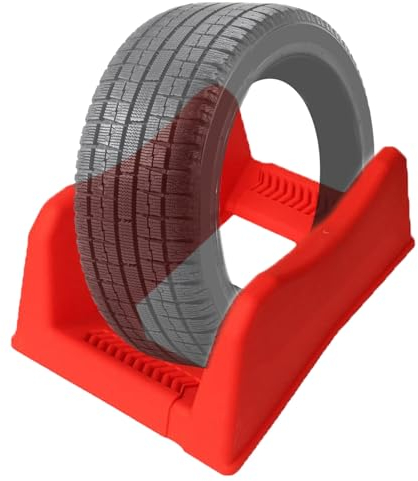 AVIISO Reifenregal Auto Reifenstand Basis Einstellbar, Plastik -Reifenregal -Display für Workshop -Werbe -Handelsshow, Tragbares Multitire-Stehspeicherregal (Color : Red)