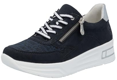 Rieker Damen Schnürhalbschuh in blau - Gr. 39