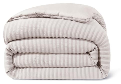 Whale Flotilla Bettdecke in 200x200 cm, Leichte und Weiche Ganzjahresdecke, Warmes und Gemütliches Bettdeckenset für 4-Jahreszeiten, 1 Steppdecke und 2 Kissenbezügen, Hellgrau