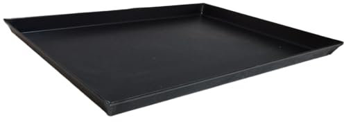 Teglia da Forno Professionale in Lamiera Blu 45x35x3 cm - Made in Italy - Resistente fino a 250°C - Pareti Svasate e Bordo Arrotondato