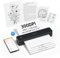HPRT Tragbare Drucker, kabellos, für Reisen, unterstützt 21,6 x 27,9 cm US-Buchstaben, Bluetooth-Thermodrucker, kompatibel mit iOS, Android und Laptop, Tintenloser mobiler Drucker für Büro, Zuhause,
