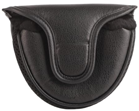 POENVFPO Couvre-Chef de Mini Golf Mallet, Couverture de Putter de Golf de Club en PU avec 3 Couches épaisses pour Putter à Arbre Central (Black)