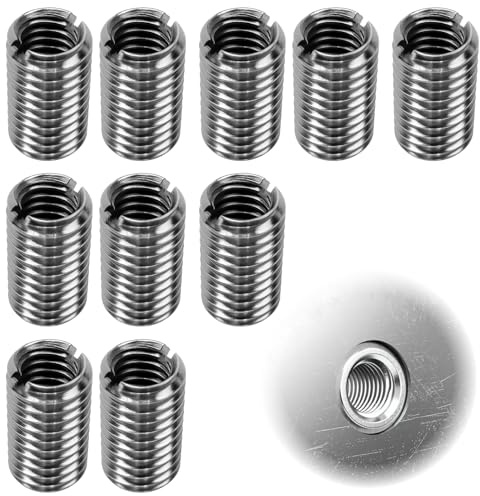 Insert fileté M6 vers M4 x 15 mm, lot de 10 adaptateurs en acier inoxydable auto-taraudeurs, bague de réduction filetée pour réparation mécanique, automobile, turbines à vapeur, machines industrielles