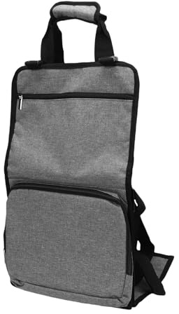 Focket Bärrem för PC Tower, Bärbart Skrivbordsväska, Bordsdatorfodral med Handtag, Flera Fickor för Kabel, Tangentbord, Hörlurar, Tillbehör för Resor, Office Move