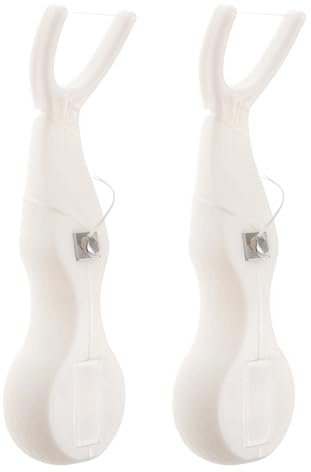 CONGARTENO de Hilo Dental Mango Recargable Palillos en Forma Cuidado Bucal Completo y Material Abc Nylon Paquete de 2 Unidades Ideales para Hogar y Viajes