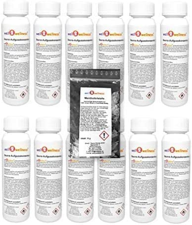 Humidificación para Sauna Set Concentrado ' Klassik + Wellness '12 X 125ML Fl. + 10G Mentol - Precio Especial