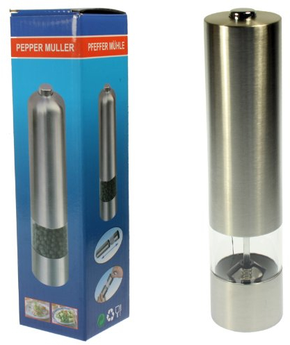Molinillo de sal y pimienta de acero inoxidable a pilas AVILES