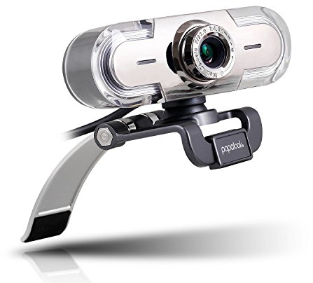 papalook Webcam 1080P pour PC, PA452 Full HD Web Caméra avec Microphone Stéréo, Mise au Point Manuelle, Live Streaming/Réunion sur OBS, Skype, Youtube, Twitch, Teams