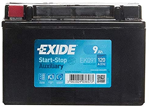 Exide EK091 AGM Car Battery 9 Ah