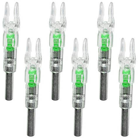 Reikawa New Nocks for Arrows with .244 Inside Diameter Nock Turn on Automatically When Shot,6 Pack