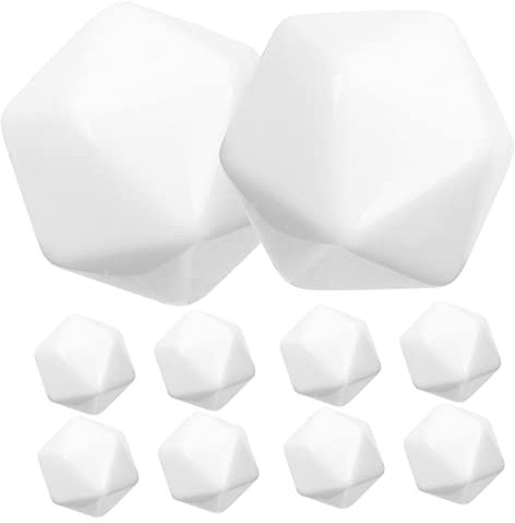 Moluckfu 10 Pezzi Dadi Acrilici Vuoti 2 Pollici Blocchi Quadrati Per Attività Creative Bambini Giochi Didattici Sviluppo Immaginazione E Manualità Fai-Da-Te