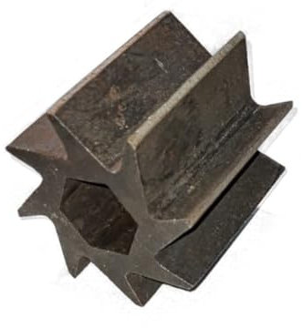 STIGA BIO SILENT Walzenhäcksler Schneidwalze für Häcksler - 6 eckige Welle - ebenfalls passend für WOLF und ATIKA