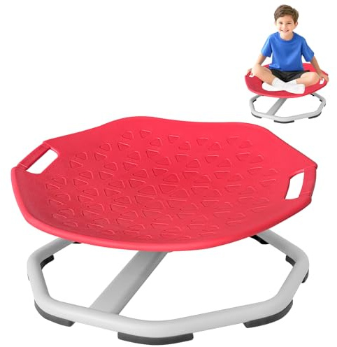 Sedia girevole sensoriale con manici, per bambini autistici, sedia girevole sensoriale per bambini con autismo, sedie per bambini e ragazzi, migliora l'equilibrio e la coordinazione