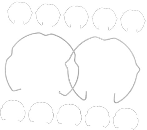 CHILDWEET 12stücke Metall Feder Clips Ring Befestigungsklammerringe Für Einbau Beleuchtung Lampenschirmklammer Mit Fester Schnalle Leuchtenzubehör Downlight Clip