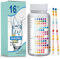 DiviDermy 50 Pezzi Kit Analisi Acqua 16 in 1, Test Acqua, Kit Analisi Completo per Potabile, Acquario, Test Acqua Piscina, Test Rapido PH, Durezza Totale, Cloro, Casa