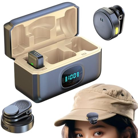 Generico Microfono Mini - Microfono Mini per Vlogging, da Colletto con Riduzione Rumore per Registrazione Canto Video Social Media